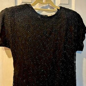 Stenay brand Fancy Beaded Evening Dress, vintage